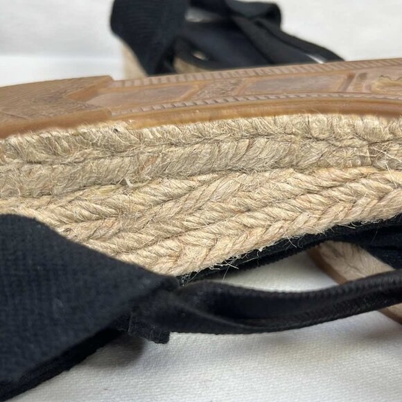 Sesto Meucci Black Espadrilles SZ 10 Spring Easter Mothers Day Graduation Weddin - Picture 9 of 11